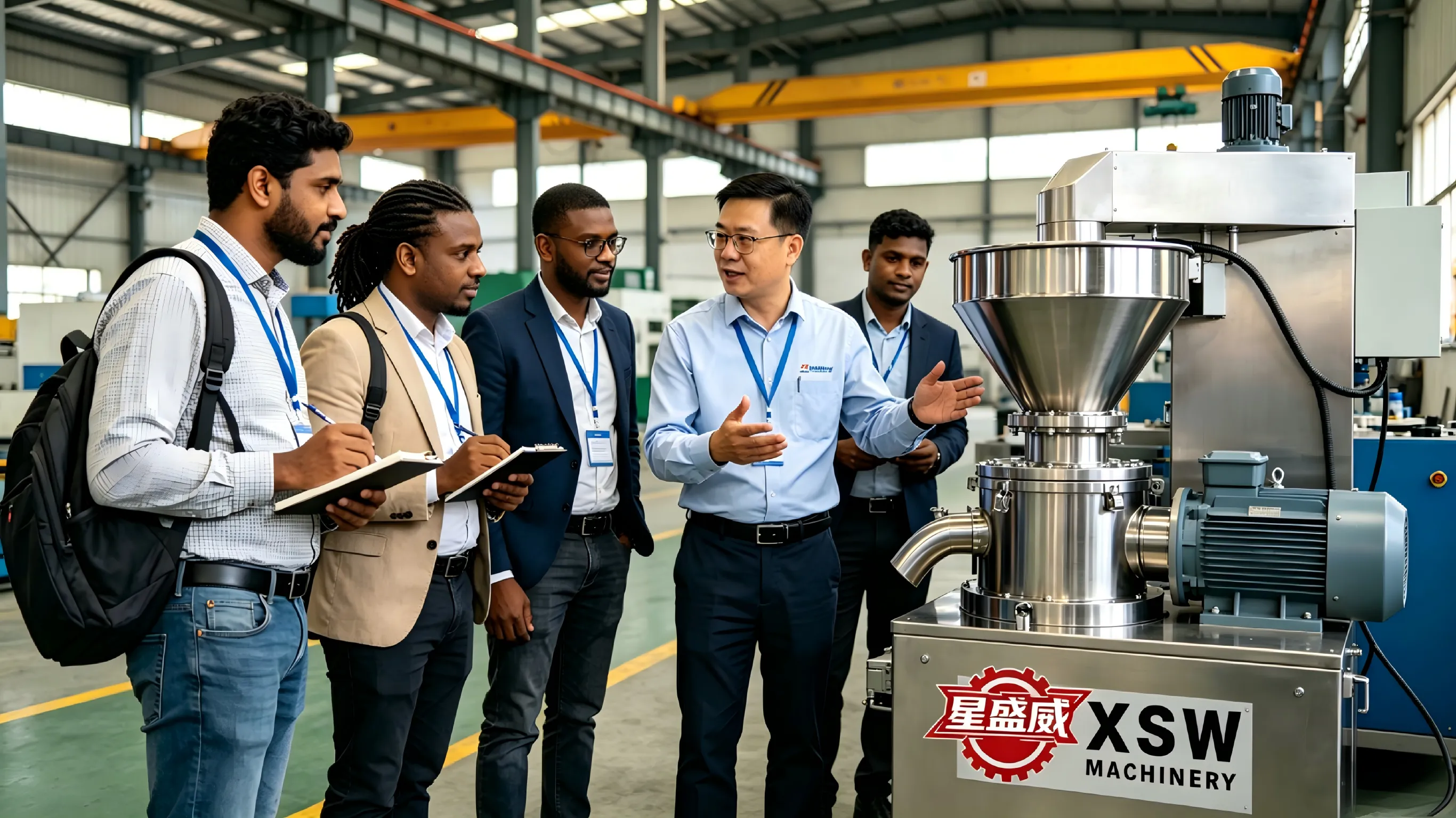 Nhóm đại lý ở nước ngoài đến Nhà máy máy móc Xingshengwei để kiểm tra thực địa và liên lạc kinh doanh